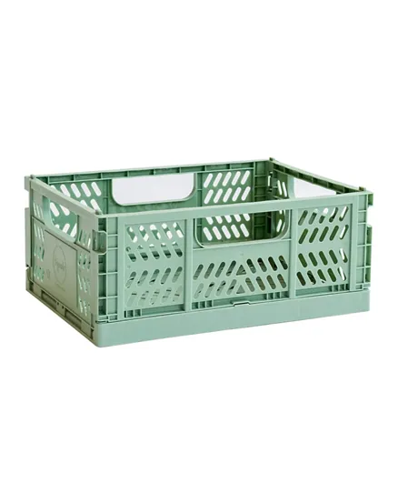 صندوق تخزين قابل للطي مودرن من 3 سبراوتس متوسط - أخضر