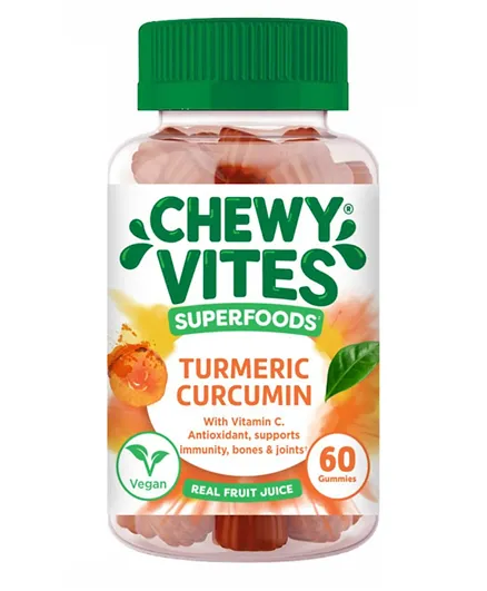 Chewy Vites Superfoods Turmeric Curcumin - 60 Gummy Vitamins