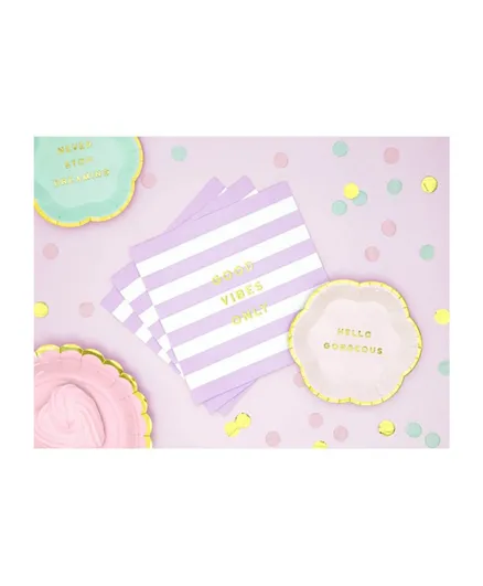 PartyDeco Yummy Napkins Good Vibes Only - Pack of 20