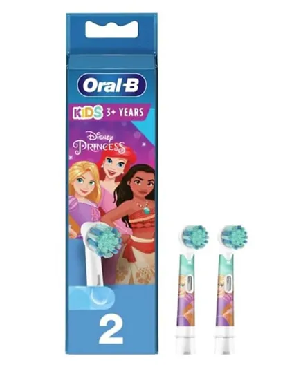 رؤوس فرشاة الأسنان الكهربائية للأطفال اورال-بي EB10 - طقم من 2 - ديزني برينسيس