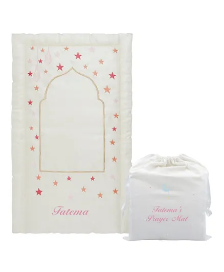 Little IA Pink Lantern & Star Eid Ramadan Prayer Mat Set - 2 Pieces