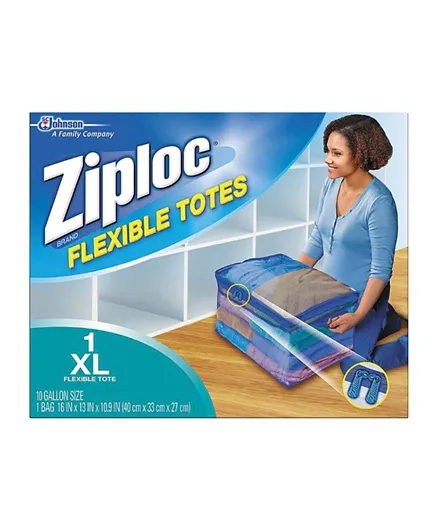 Ziploc Blue XL Flexible Storage Tote Pack of 3 - 3.7 Litres