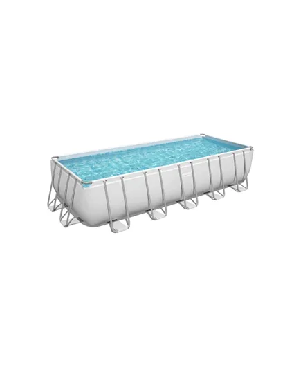 Bestway Powersteel Pool Set 640x274x132cm for Ages 12 Years+, Seal & Lock System, Durable Frame & Tritech Liner