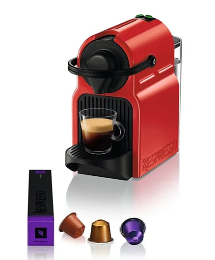 ماكينة قهوة نسبريسو إينيسيا 0.7 لتر 1260 واط سي40 - أحمر