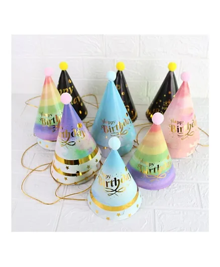 Highland Happy Birthday Party Hat Set - 9 Pieces