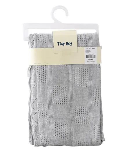 تيني هاغ بطانية للأطفال حديثي الولادة - رمادي