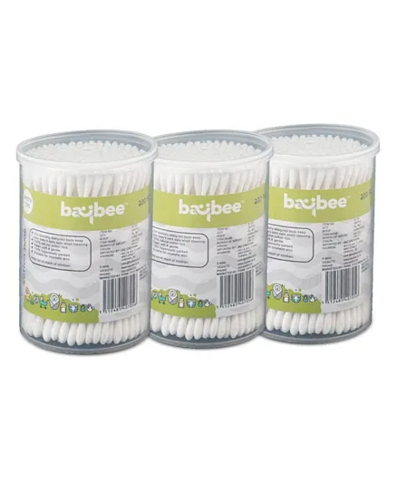 BAYBEE Cotton Swab Ear Buds Cleaner Pack Of 3 - 600 Pieces