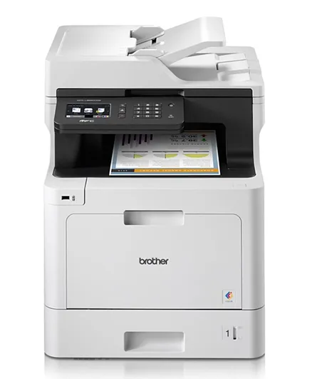 Brother Color Laser Multi Function Printer 550W MFC-L8690CDW - White