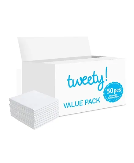 Tweety Disposable Changing Mats - 50 Pieces