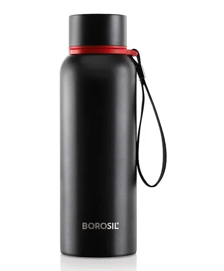 Borosil Vaccum Trek Bottle Black -  700mL