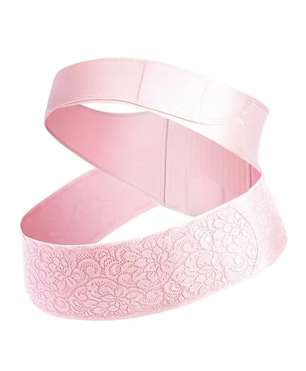 Mammy Village Stable Cross Maternity Support Belt - Pink