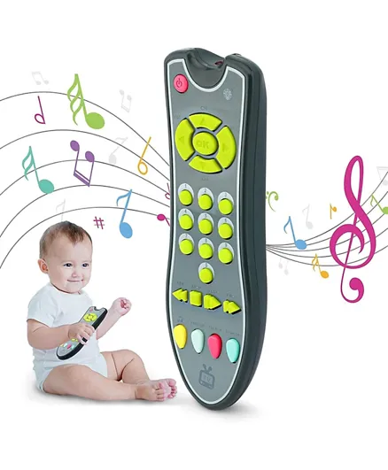 UKR Baby TV Remote Control Learning Toy - Grey