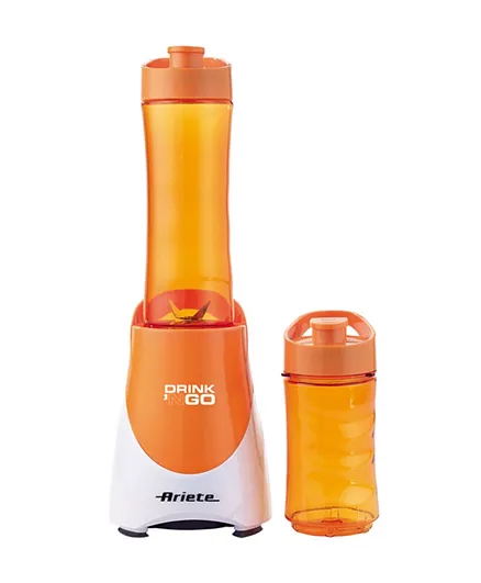 Ariete Drink N Go Blender With 2 Jars 0.6L & 0.4L 300W 563 - Orange