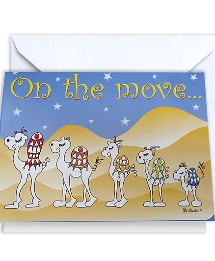 Fay Lawson Good Bye card on the move with white envelop - Multicolor