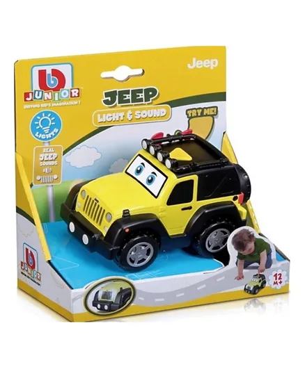 Bb Junior Jeep Light & Sound Jeep Wrangler - Yellow