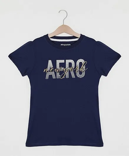Aeropostale New York Graphic T-Shirt - Navy