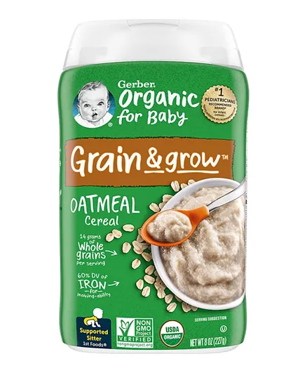 Gerber 1st Foods Organic Oatmeal 2 Cereal - 227g