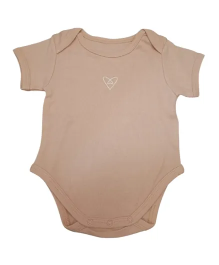 Forever Cute Heart Graphic Bodysuit - Pink