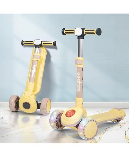 BAYBEE Forest Road Kick Scooter For Kids - Yellow