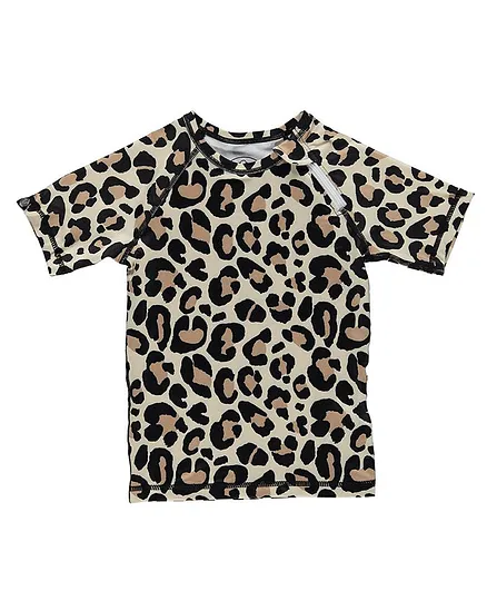 Beach & Bandits Leopard Shark Tee - Brown