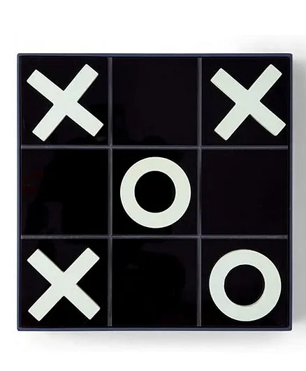 Printworks Classic Wooden Tic Tac Toe - Black