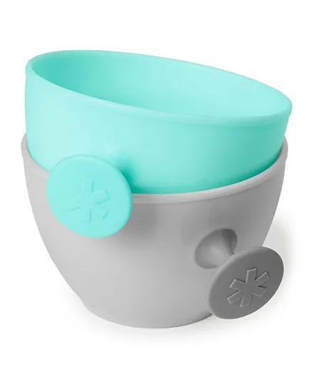Skip Hop Easy Feed Mealtime Set Teal and Grey
