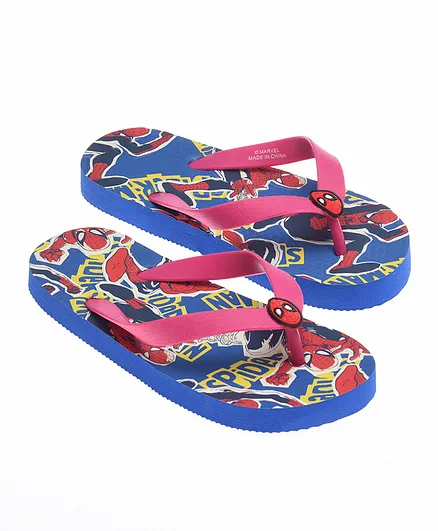 Spider Man Flip Flops - Blue