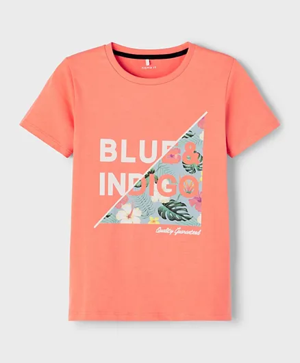 Name It Blue & Indigo T-Shirt - Peach Echo