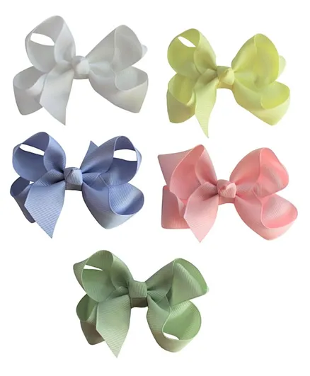 Viva La Bow Pastel Bow Clips - Pack of 5