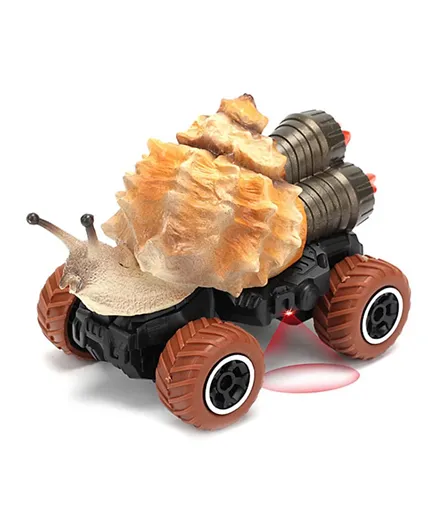 Little Story Kids Toy 2 Channel Snail Car with Remote Control - Brown