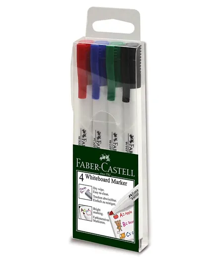 Faber-Castell Slim Whiteboard Markers - 4 Colours