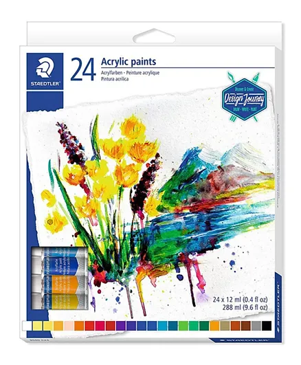 Staedtler Acrylic Paints 24 Colors - Assorted
