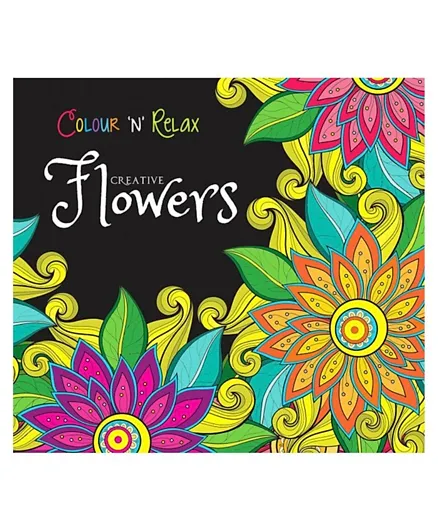 Colour 'N' Relax Creative Flowers - English