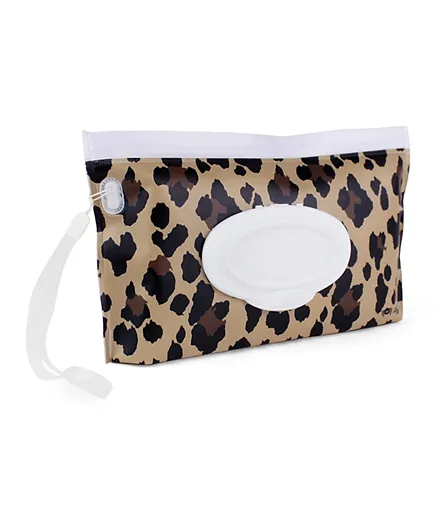 Itzy Ritzy Travel Reusable Wipes Case - Leopard