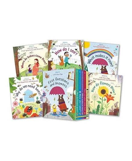 Usborne Lift-the-flap FIRST Q and Answers Boxset Series 2 - Set of 5 Books