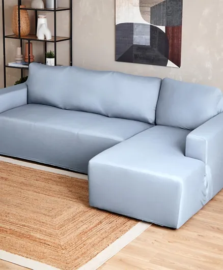 HomeBox Squab Solid 3-Seater Right Corner Sofa Cover