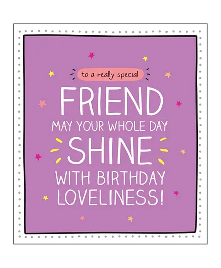 Pigment To A Really Special Friend Birthday Greetings Card
