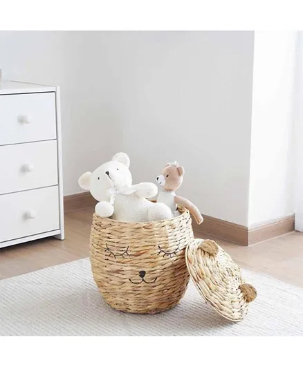 PAN Home Giggly Bear Storage Basket - Natural