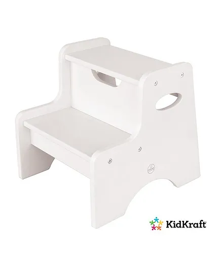 Kidkraft Wooden Two-Step Stool - White