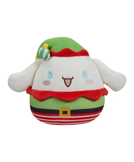 Squishmallows Sanrio Christmas Cinnamoroll Elf Soft Toy - 25.4 cm