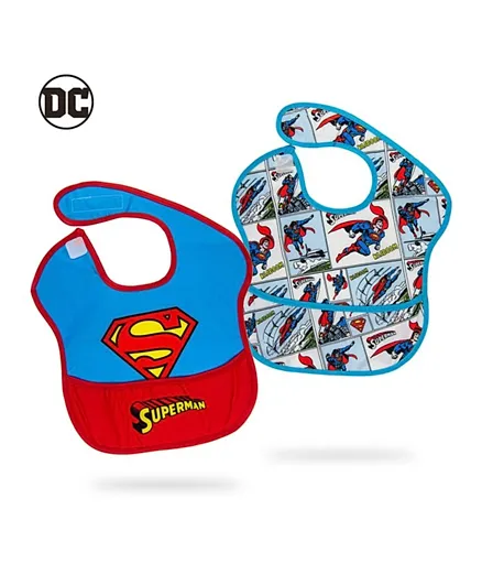 Warner Bros Superman Bibs - Pack of 2
