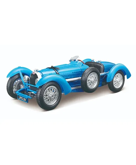 Bburago 1934 Bugatti Type 59 Die cast Car 1:18 Scale Model - Blue