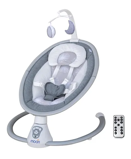 Moon Baby Swing with Music - Grey