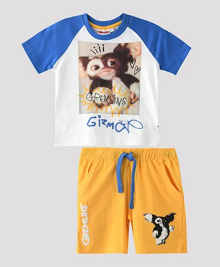 Gremlins T-shirt With Shorts Set - White