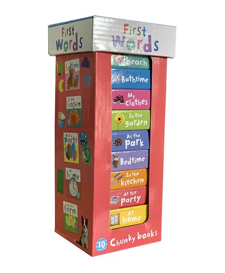 Book Tower: First Words Set of 10 Books - English