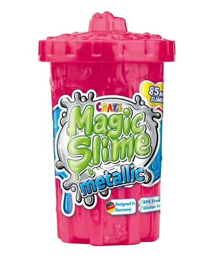 Craze Magic Slime Metallic Magenta Pack of 1 (Color may Vary) - 85 ml