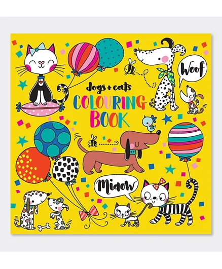 Rachel Ellen Dogs & Cats Colouring Book - 12 Pages