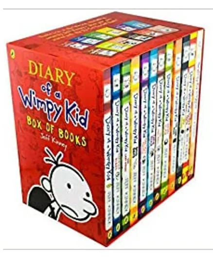 Snazal Pcs Books Ltd Diary of a Wimpy Kid Set of 12 Books - 2835 Pages