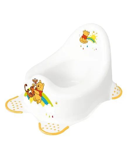 Keeeper Potty With Anti-Slip Function Winnie the Pooh Print - White