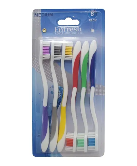 Enfresh Toothbrushes - 6 Pieces